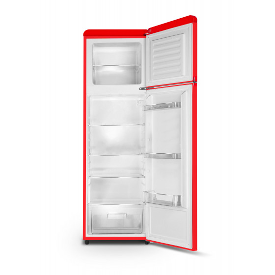 Réfrigérateur vintage 2 portes 258 L rouge  - RARDP260RV