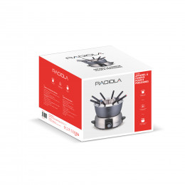 Fondue 8 personnes noir et inox