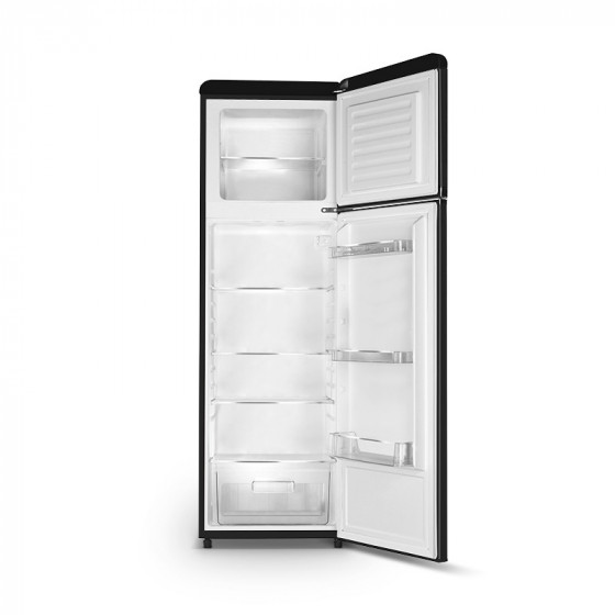 Réfrigérateur vintage 2 portes 258 L noir